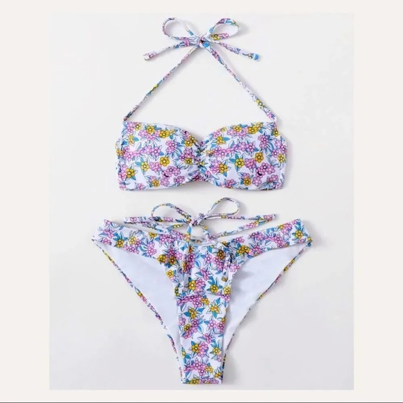 NEW! “Flower Fox” String Bandeau Bikini Top 🌸 - Picture 8 of 11